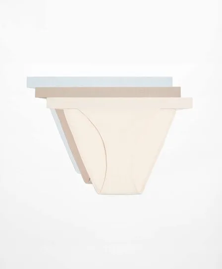 3 COTTON BLEND CLASSIC BRIEFS WITH LOGO