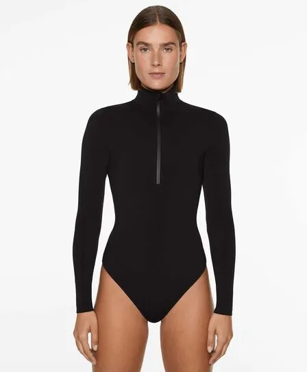 Боди PERFORMANCE BASE LAYERS MID TECH с застежкой-молнией