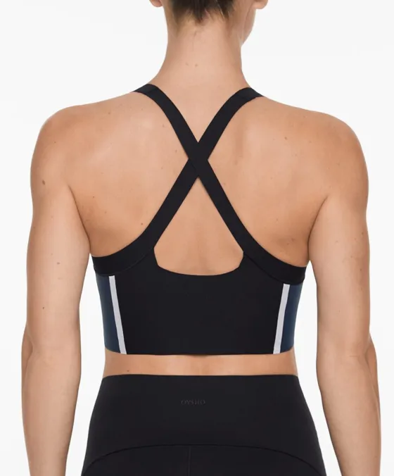 Perfect-adapt medium-support colour block sports bra